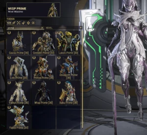 Conta Warframe |27 Frames | 10 Prime | 55 Armas | 4 Mil Mods - Epic Games