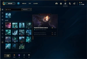 Conta diamante 2 com 29 Champs e 2 Skins + 15 Espolios - League of Legends LOL