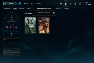 Conta diamante 2 com 29 Champs e 2 Skins + 15 Espolios - League of Legends LOL