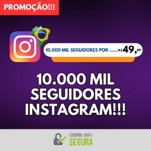 10 Mil Seguidores Instagram Promoção! - Redes Sociais