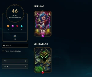 Conta Full Acesso 98 Campeoes, 46 Skins, Criada Em 2013 - League of Legends LOL