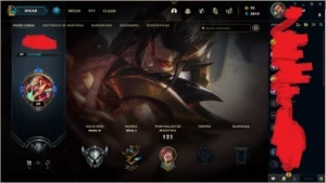 Conta prata 4 / 2 Skin Legado e Sett Dragão - League of Legends LOL