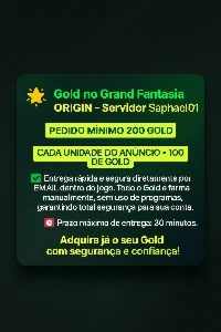 Gold Grand Fantasia Origin Saphael (01) - Entrega Rápida⚡