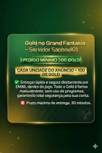 Gold Grand Fantasia SANCTUM (01) - Entrega Rápida⚡ GF