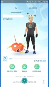 Conta Pokemon Go Level 20 Team Mystic - Pokémon