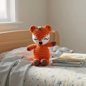 Raposinha Laranja Amigurumi - Artesanato e Personalizados