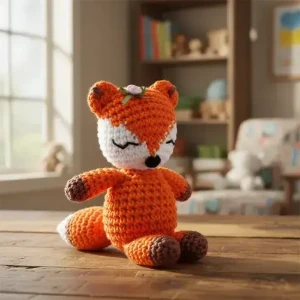 Raposinha Laranja Amigurumi - Artesanato e Personalizados