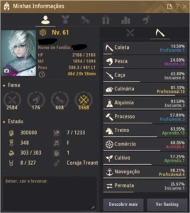 CONTA 600+ GS COM PACOTE OURO! BARRACA P2W - Black Desert