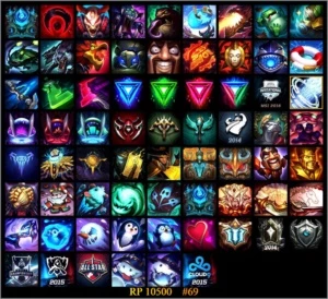 Conta LoL Platina 4 Todos campeoes - League of Legends