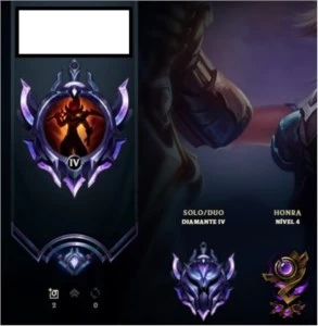 CONTA D4 COM 100 SKINS - League of Legends LOL