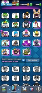 Conta Top Gg Real Com 5 Evoluções [Troféus: 7400] [Nivel:43] - Clash Royale