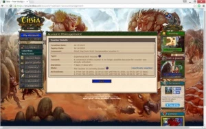 EK 208 + ED 94 + MOUNTS PAGAS + 4 DIAS VOUCHER + RK LACRADA - Tibia