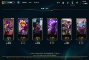 Conta main adc 15 skins gold 4 na solo duo - League of Legends LOL