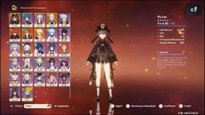 Hu Tao + Báculo De Homa + Tartaglia + Jean + Qiqi + Diluc - Genshin Impact
