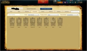 Conta League of Legends Ouro II 100 PdL 45 Skins ! LOL