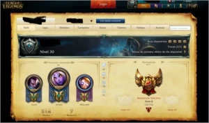 Conta League of Legends Ouro II 100 PdL 45 Skins ! LOL