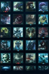 CONTA LOL; UNRANKED c/ MMR PLAT 1; 186 SKINS; 1330 RP's - League of Legends