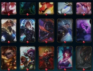 CONTA LOL; UNRANKED c/ MMR PLAT 1; 186 SKINS; 1330 RP's - League of Legends