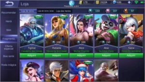 Mobile legends Lenda IV + skins