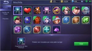 Mobile legends Lenda IV + skins