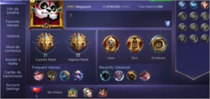 Mobile legends Lenda IV + skins