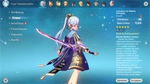 ✨ Ayaka + Cortadora de Neblina  - Genshin Impact  ✨