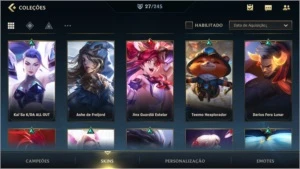 CONTA WILD RIFT ESMERALDA III - 27 SKINS - League of Legends: Wild Rift LOL WR