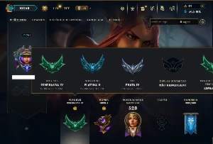 Platina 2 com TODOS os Champs e 258 Skins ( MONO ADC ) - League of Legends LOL