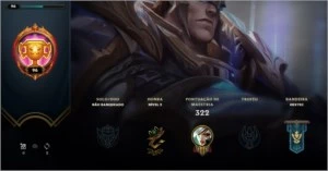 Conta lvl 94 platina em 3 seasons - League of Legends LOL