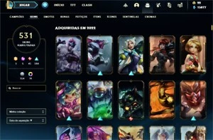 CONTA DO LOL COM MAIS DE 500 SKINS E TODOS CAMPEÕES - League of Legends