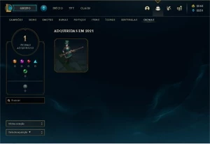 2 Contas Platina IV (lvl 42 e 247), 2k de rp - League of Legends LOL