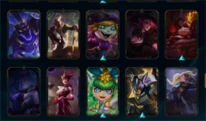 CONTA LEAGUE OF LEGENDS COM 96 SKINS E120 CAMPEÕES LOL