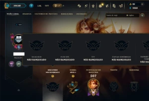 Unranked com TODOS os Champs e 229 Skins ( SUP / ADC ) - League of Legends LOL