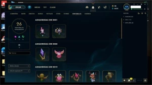 CONTA PRATA II, COM MUITA SKIN, MAESTRIA E TEMPO DE JOGO - League of Legends LOL