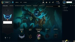 CONTA PRATA II, COM MUITA SKIN, MAESTRIA E TEMPO DE JOGO - League of Legends LOL