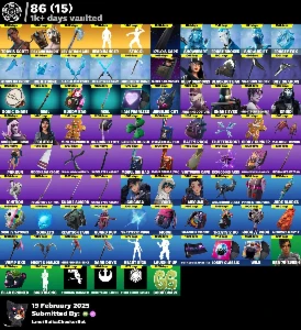 Conta +350 Skins - Travis, Chun Li, Psycho, Leviatã, Stuck - Fortnite