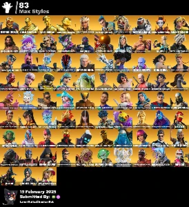 Conta +350 Skins - Travis, Chun Li, Psycho, Leviatã, Stuck - Fortnite