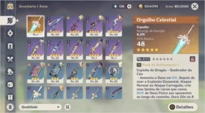 QIQI+ DIONA + ORGULHO CELESTIAL + 10 PERSONAGENS 4 ESTRELAS - Genshin Impact
