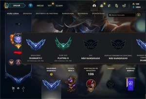 Conta Diamante 1 com MMR Super Buffado - League of Legends LOL