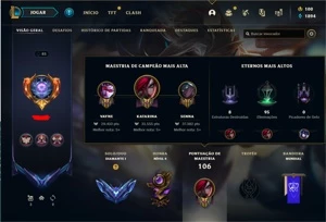 Conta Diamante 1 com MMR Super Buffado - League of Legends LOL