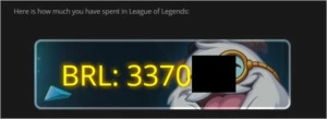 Conta League of Legends LOL