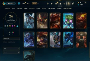 Unranked com 70 Champs e 26 Skins ( ADC / MID ) - League of Legends LOL