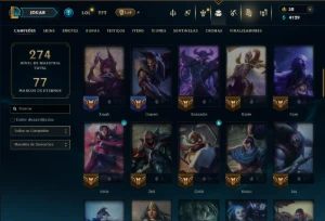 Unranked com 70 Champs e 26 Skins ( ADC / MID ) - League of Legends LOL