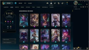 Conta League of Legends 1118 skins Todos Campeões LOL