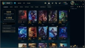 Conta League of Legends 1118 skins Todos Campeões LOL