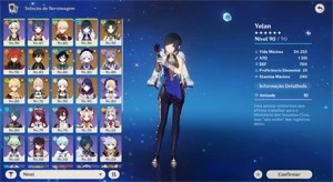 Conta Genshin AR-57 - Grand Fantasia GF