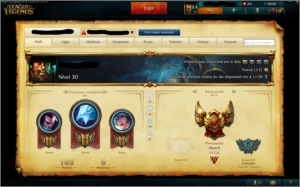 Conta League of Legends Gold V LOL