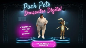 Pack de Mascote dançantes, Viralize seus posts e Anúncios 🚀