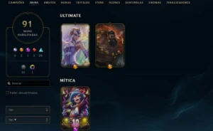 Conta League of Legends Full Acesso - 142 Champs e 91 Skins LOL