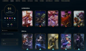 Conta League of Legends Full Acesso - 142 Champs e 91 Skins LOL